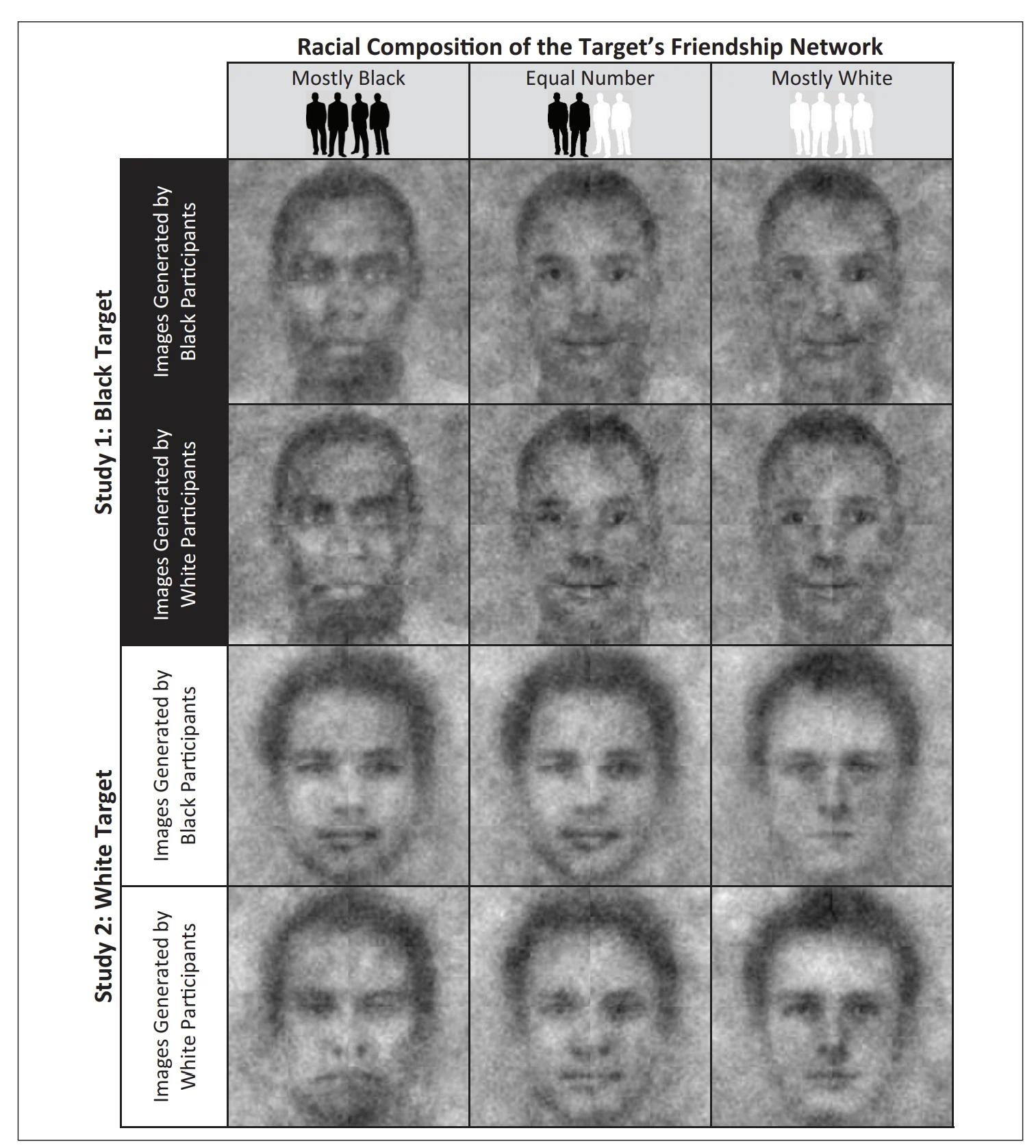 How we visualize people based on their interracial friendships